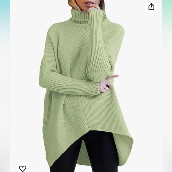 Amazon green pea color sweater, size small. Never worn - Picture 2 of 10